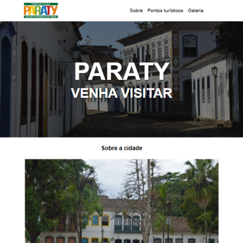 Imagem do município de Paraty